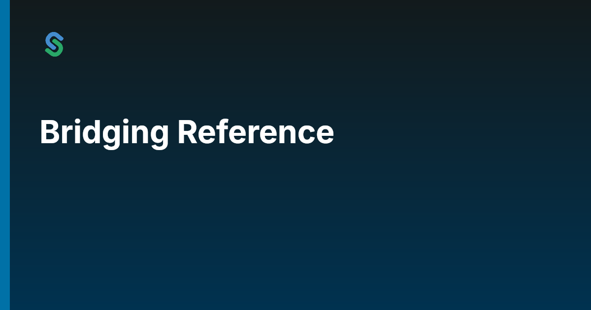 Bridging Reference