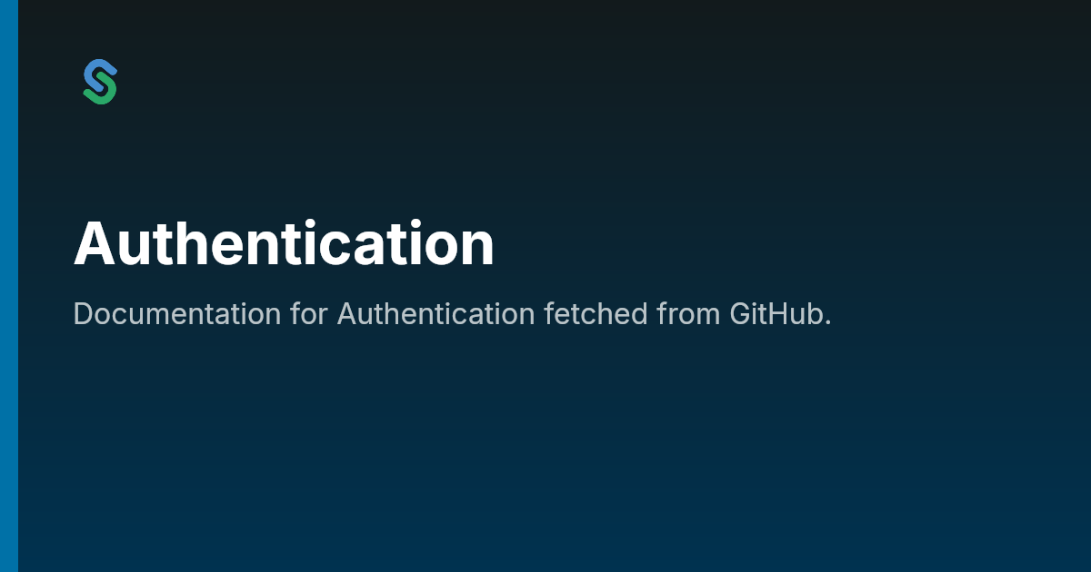 Authentication | Skip