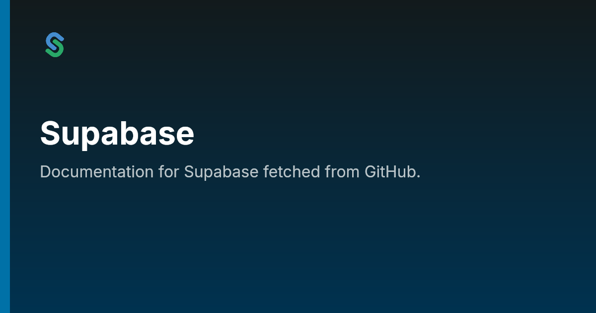 Supabase | Skip